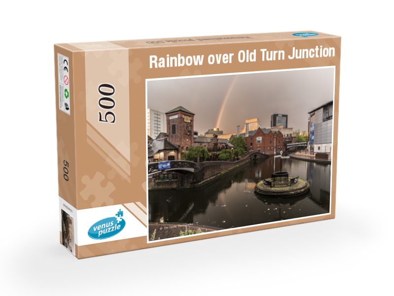 Rainbow over Old Turn Junction 500 piece Jigsaw puzzle.